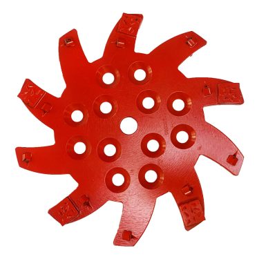 Plateau PCD 250mm pour retrait colles néoprènes bitumineuses et peinture époxy