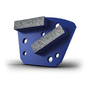 Outil format trapèze compatible Blastrac 2 segments diamant pour retrait du béton dur