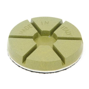 Pad résine 100mm grande épaisseur pour ponçage et polissage du béton avec une ponceuse surfaceuse de sol