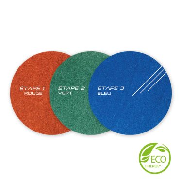 Pads imprégnation diamant pour la restauration et le polissage de tous types de sols en 3 étapes