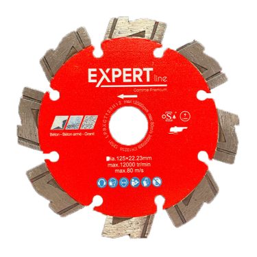 Disque Ø125mm turbo béton armé granit