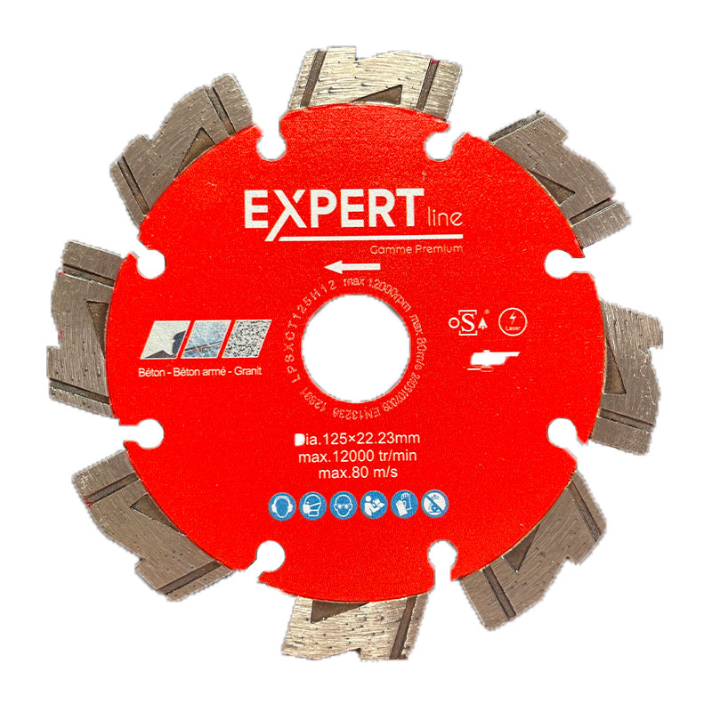 Disque Ø125mm turbo béton armé granit