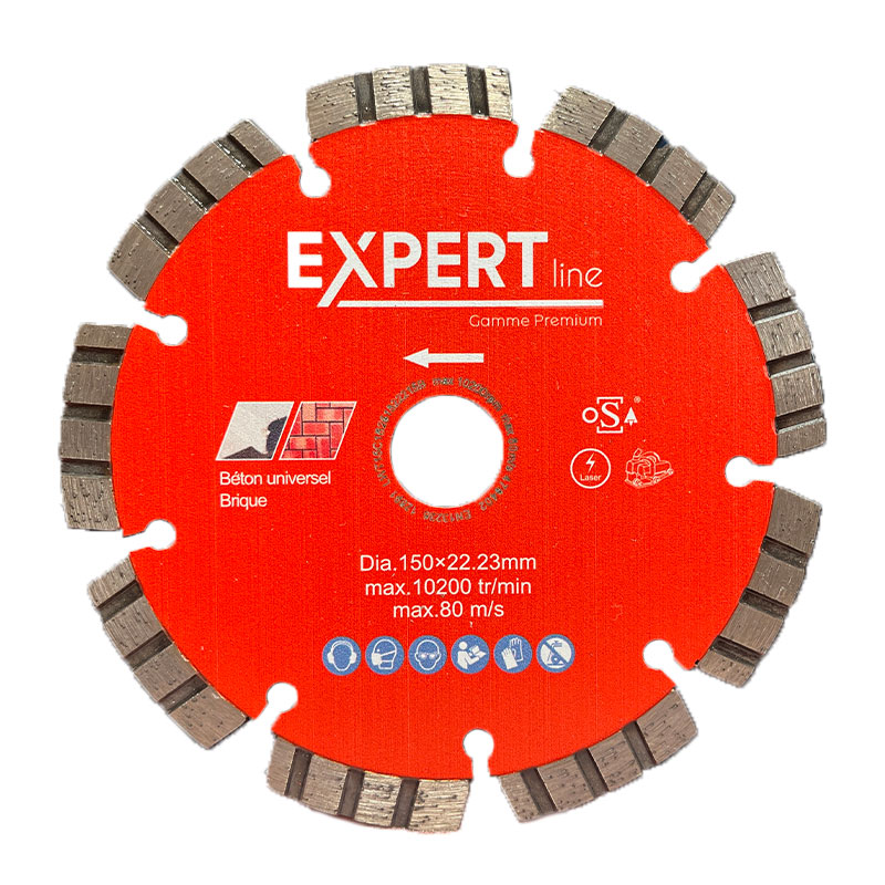 Disque Ø150mm turbo béton matériaux tendres