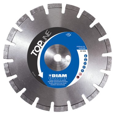Disque diamant asphalte AS80 Ø 350 DIAM INDUSTRIES