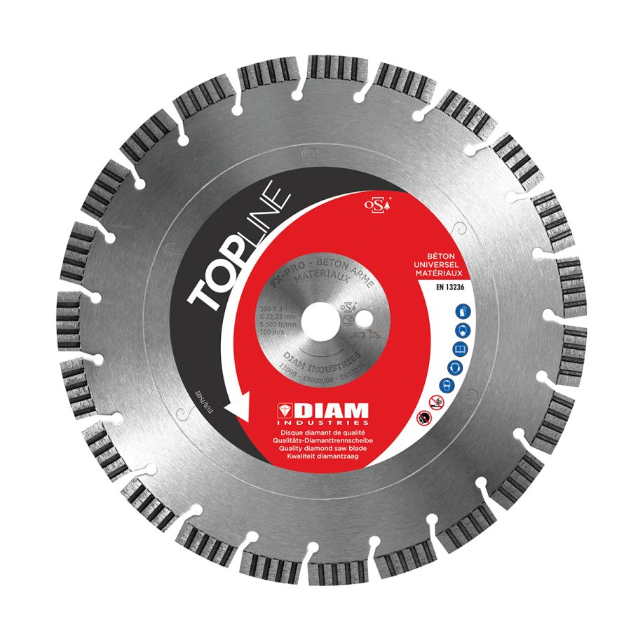 Disque diamant béton FX-PRO Ø 350 DIAM INDUSTRIES