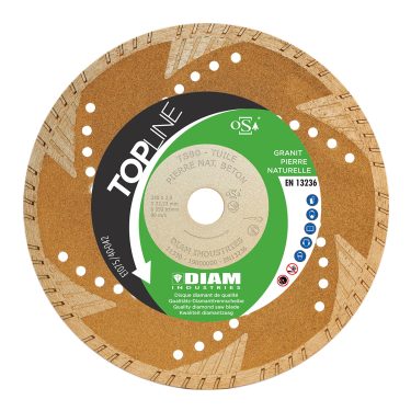 Disque diamant granit TS80 Ø 125 DIAM INDUSTRIES