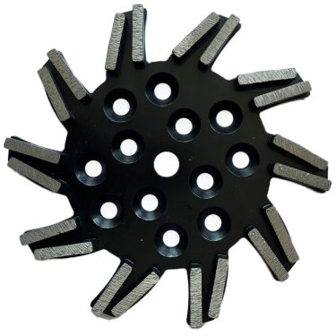 Plateau étoile béton extra dur Ø250mm - 20 segments grain 30/40
