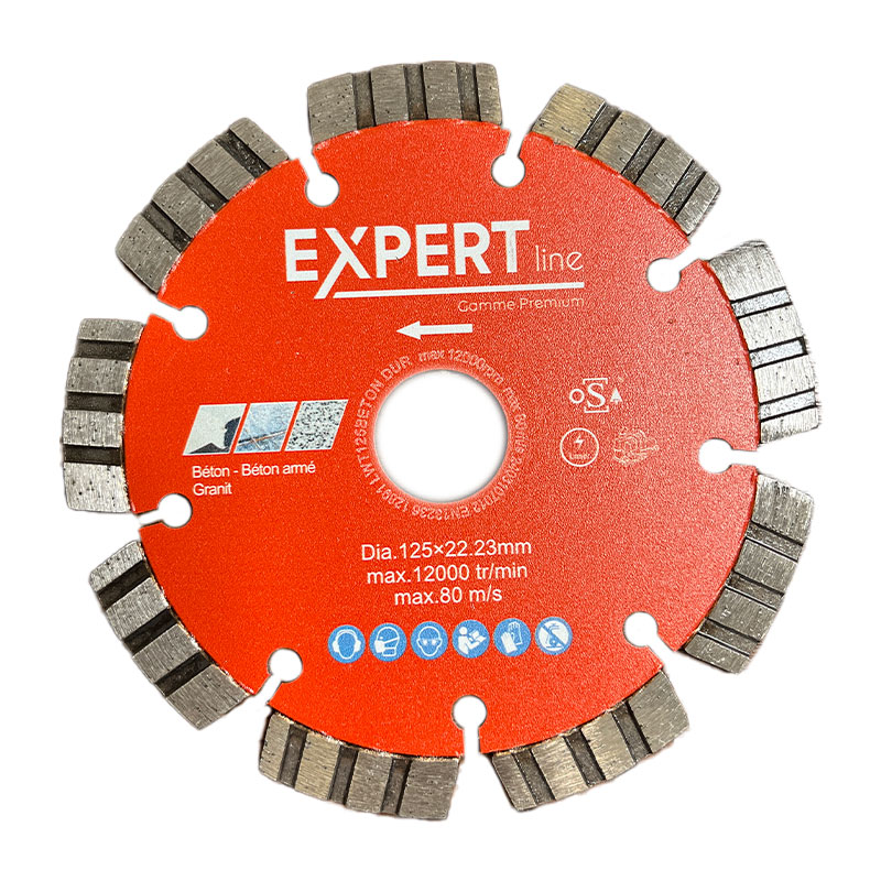 Disque Ø125mm pour béton et béton armé x2