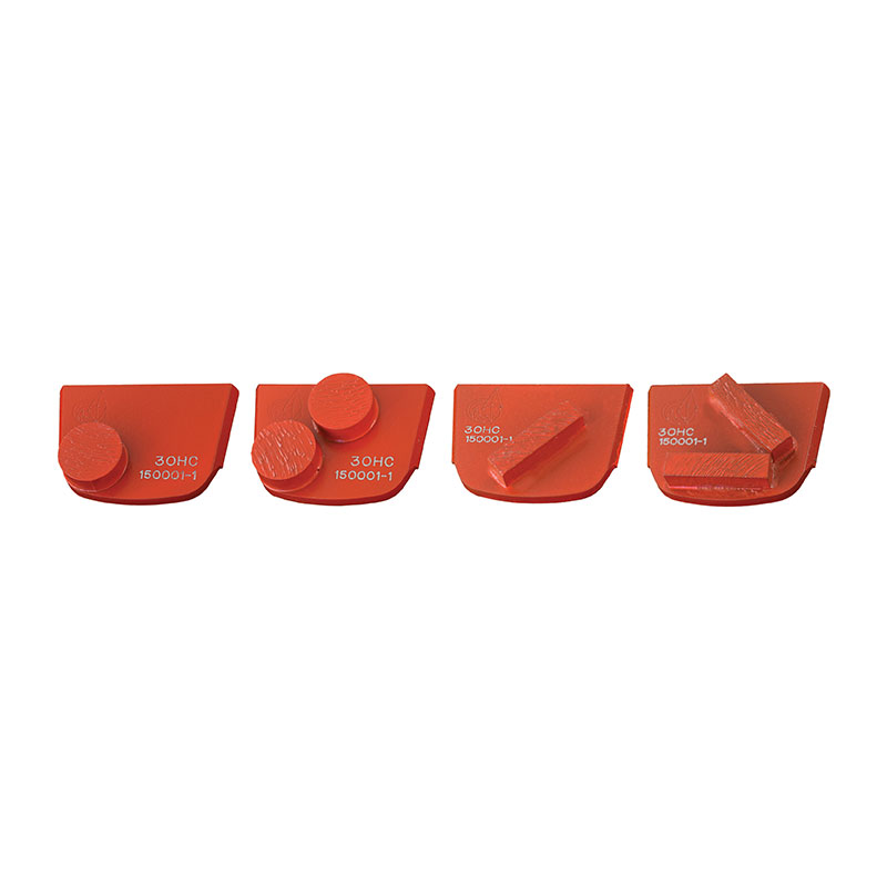 Segments métalliques pour béton dur